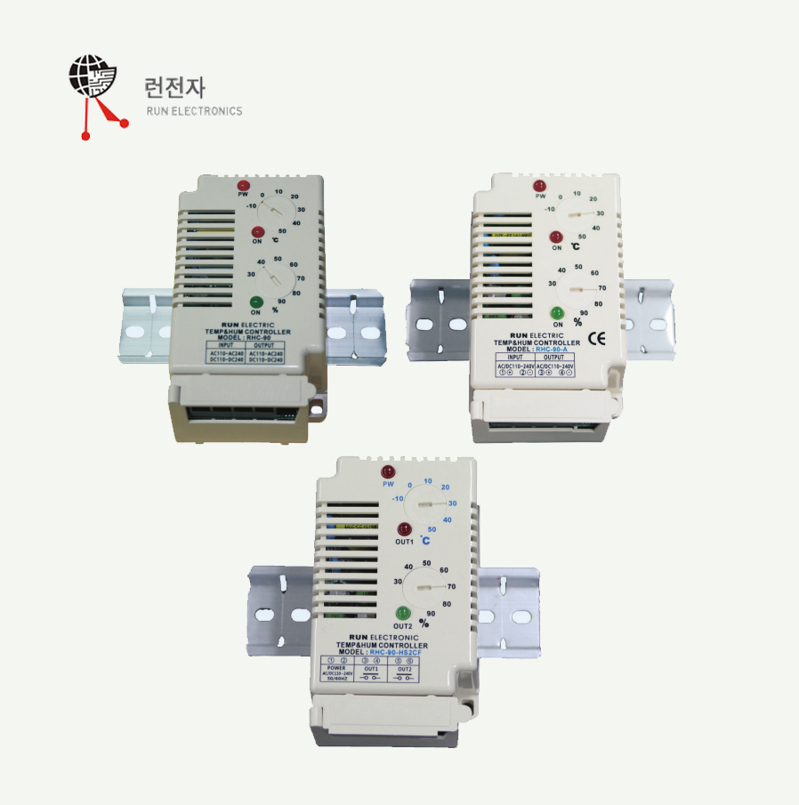 [런전자] 온/습도조절기 RHC-90HS2CF [AC/DC110~240V]