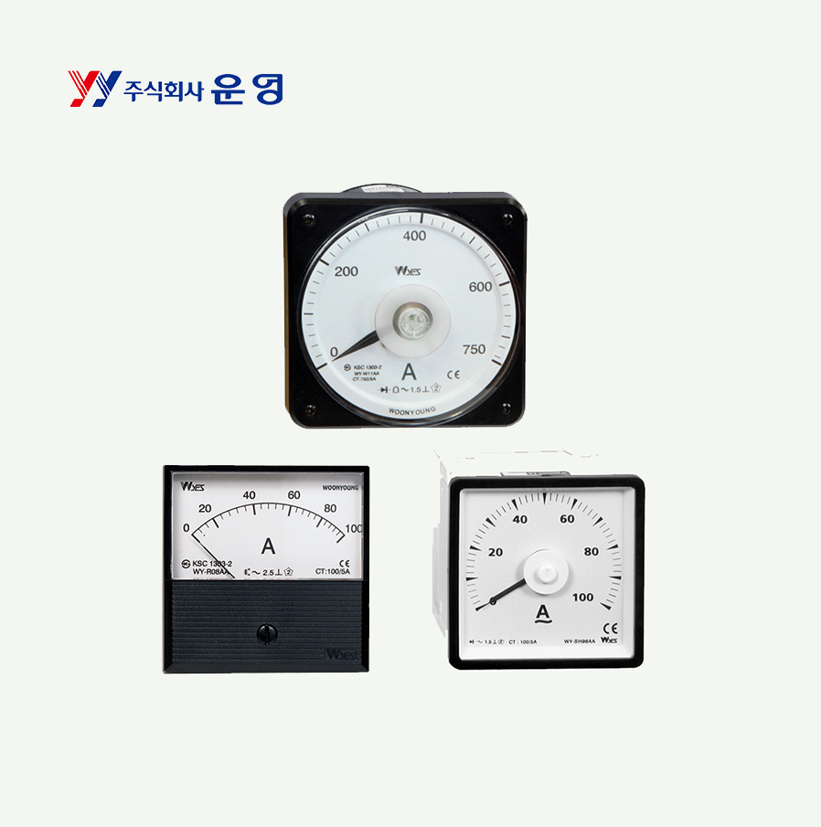 [운영] 광각형 전압계 W08VA AC600V